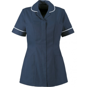 Traditional Nurses Tunic with Contemporary Cut- Navy, XXL
