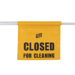 Hanging Door Safety Sign - 'Closed For Cleaning'